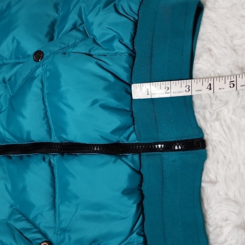 Diesel Teal Full Zip Puffer Vest - Picture 8 of 16